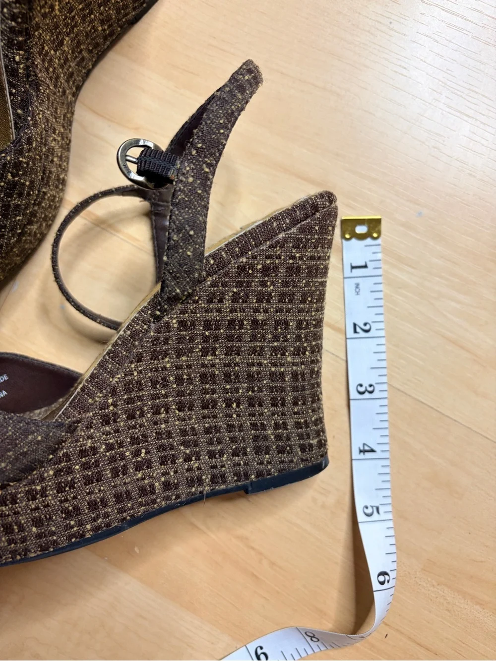 🐚 adorable ellemeno tweed wedges